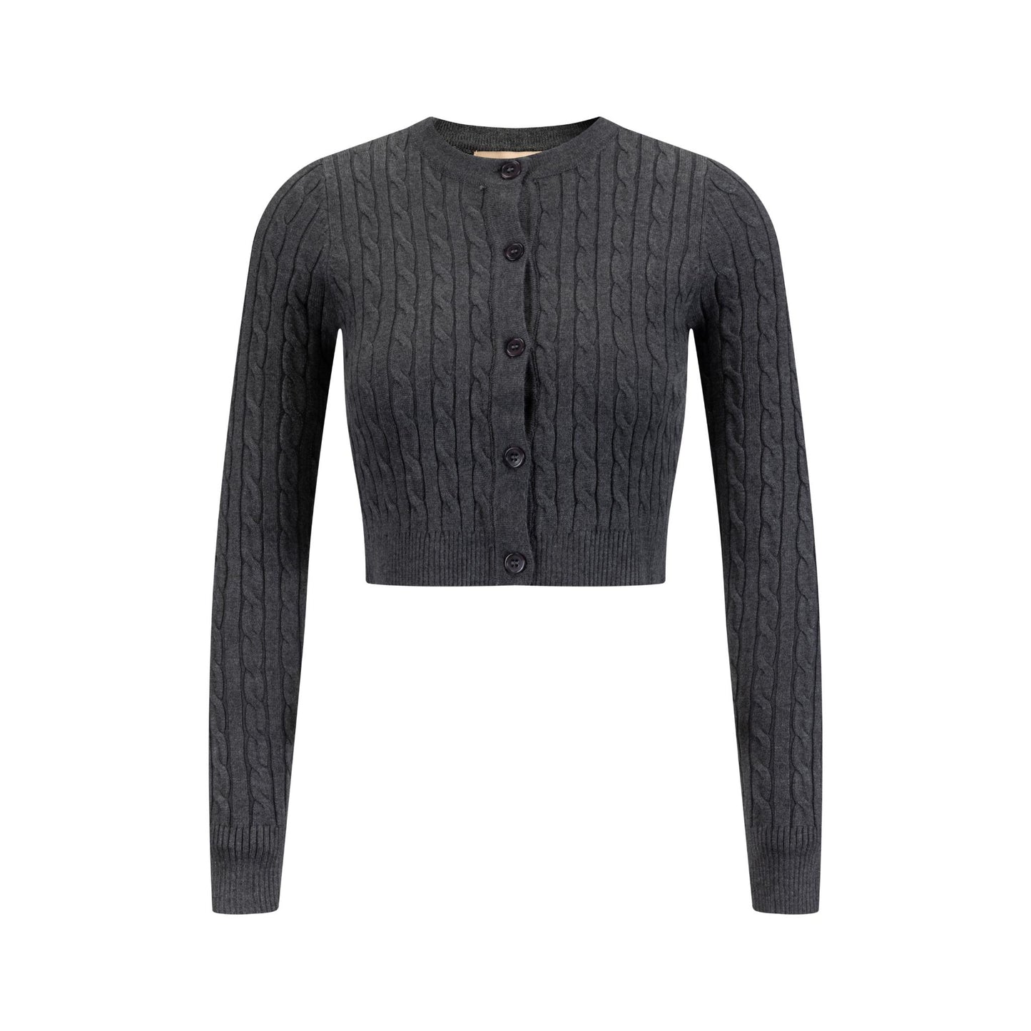 Cable Knit Cardigan - Grey