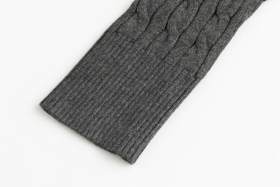 Cable Knit Cardigan - Grey