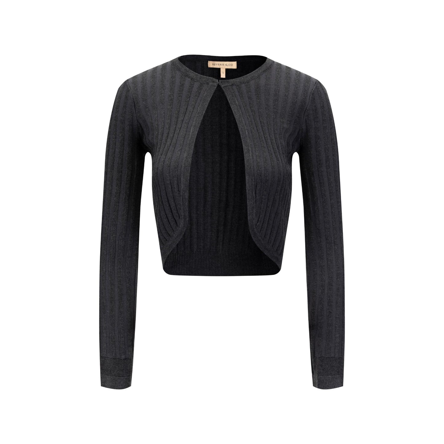 Ribbed Shrug - Gray