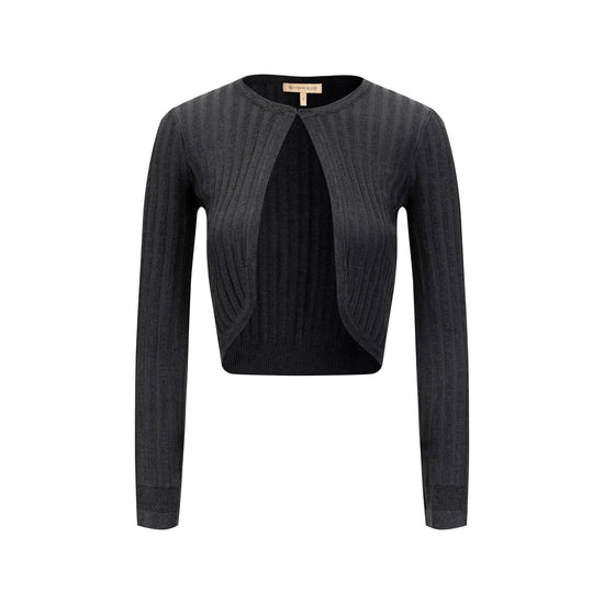 Ribbed Shrug - Gray