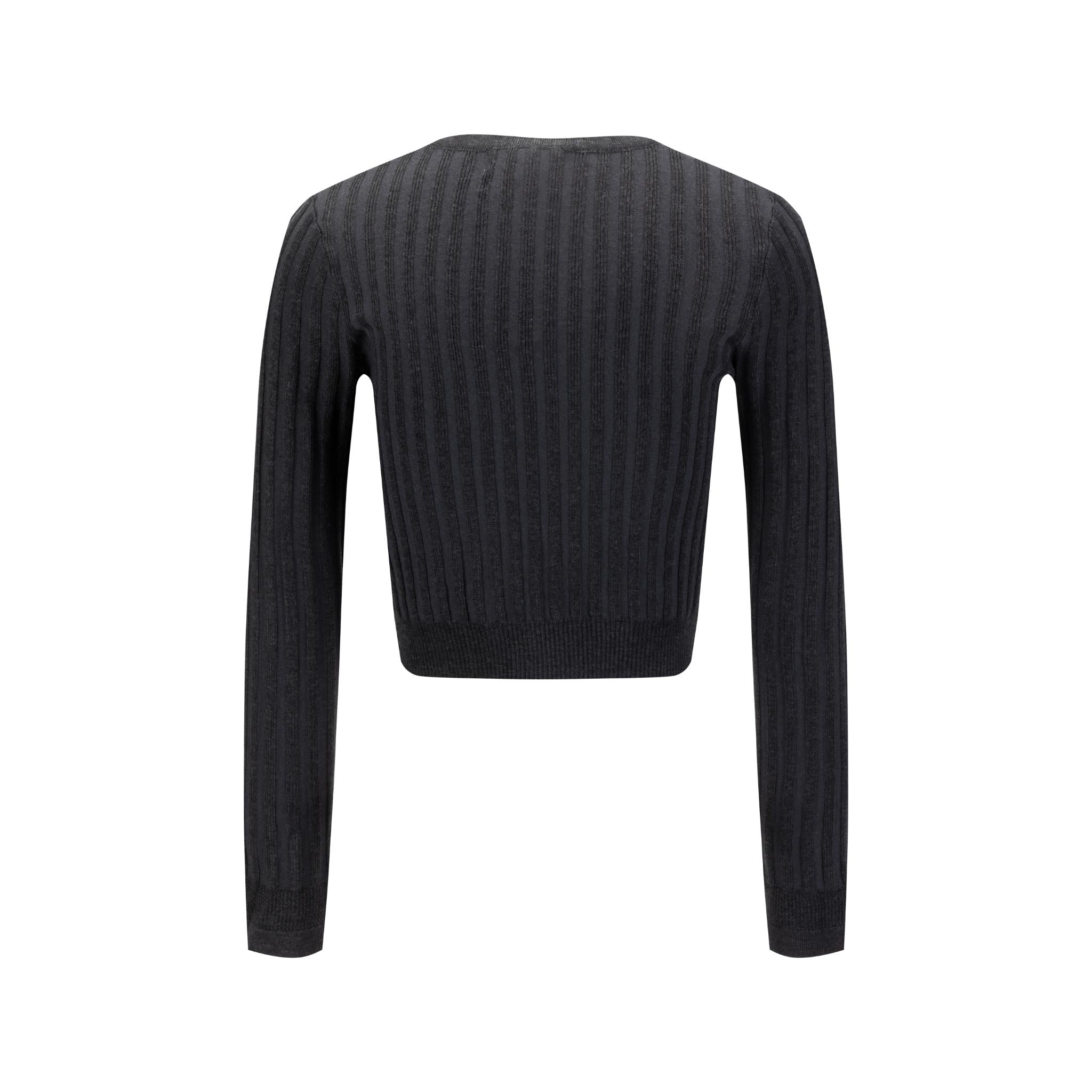 Ribbed Shrug - Gray
