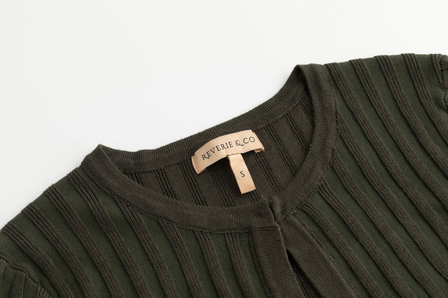 Ribbed Shrug - Green