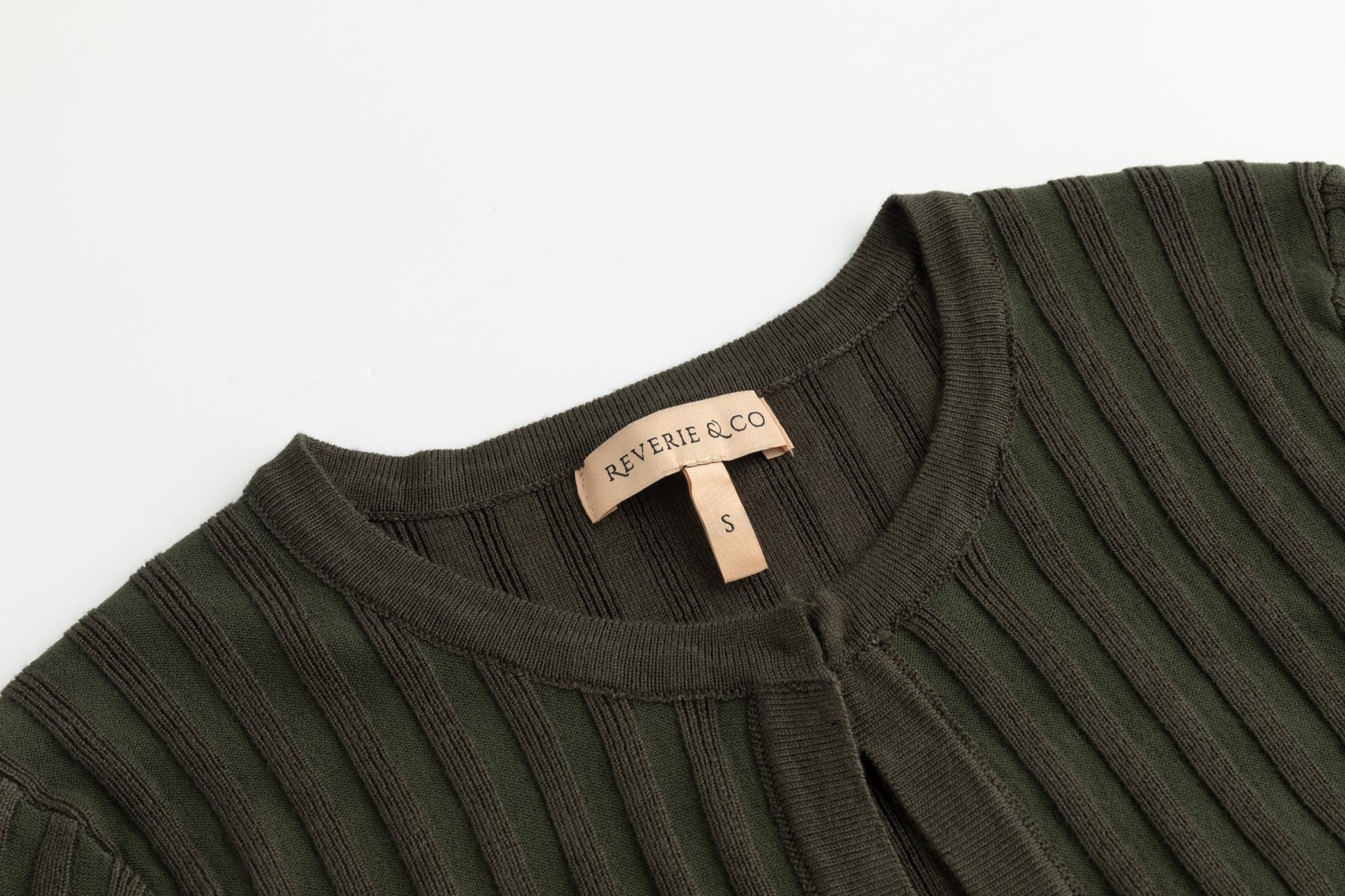 Ribbed Shrug - Green