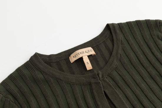 Ribbed Shrug - Green