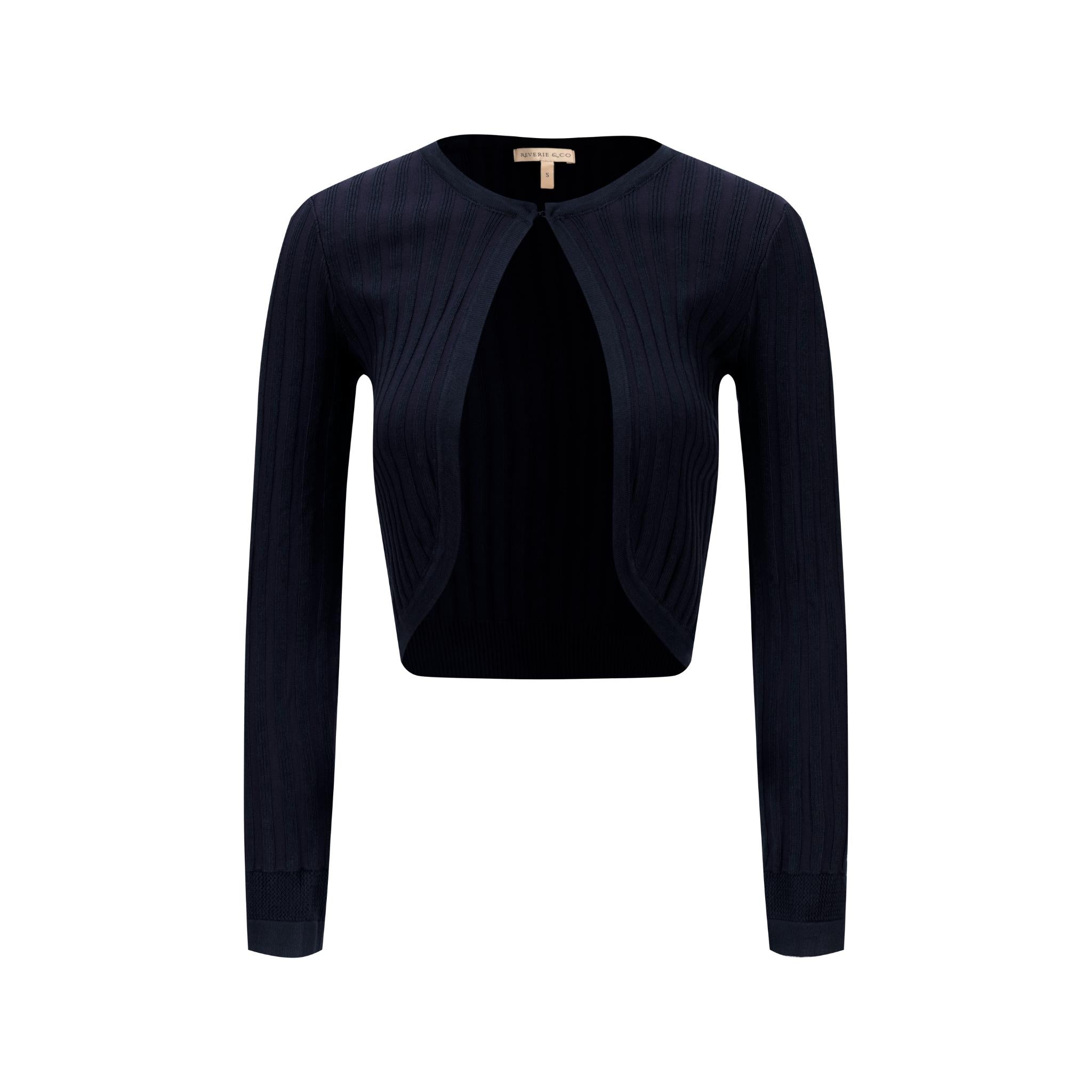 Ribbed Shrug - Blue