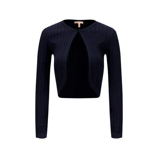 Ribbed Shrug - Blue