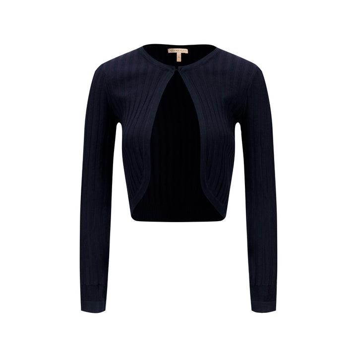 Ribbed Shrug - Blue