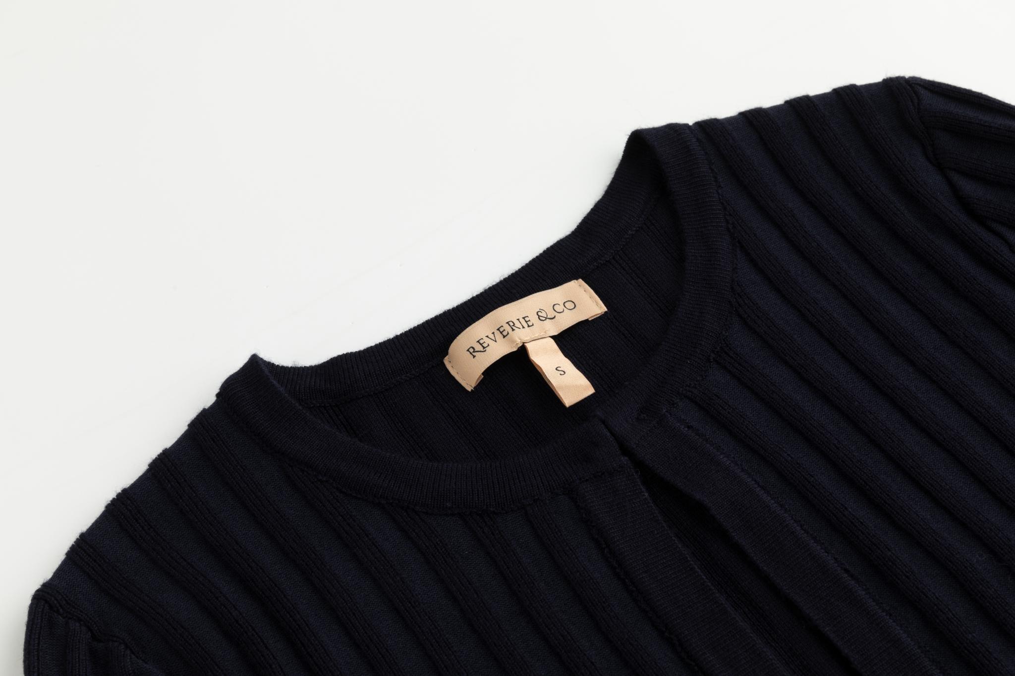 Ribbed Shrug - Blue
