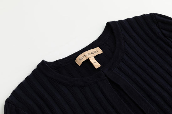 Ribbed Shrug - Blue