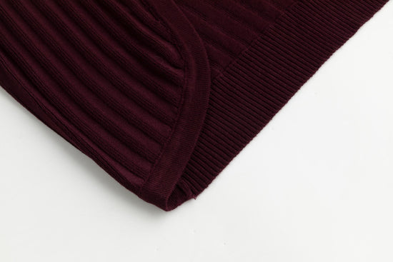 Ribbed Shrug - Burgundy