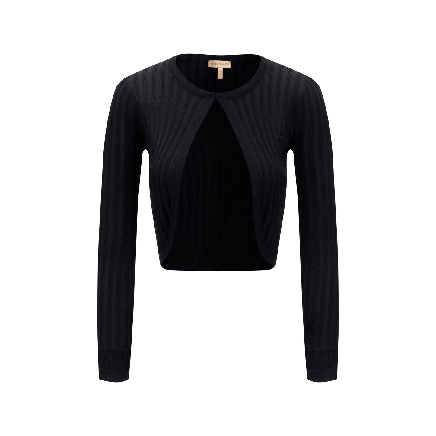 Ribbed Shrug - Black