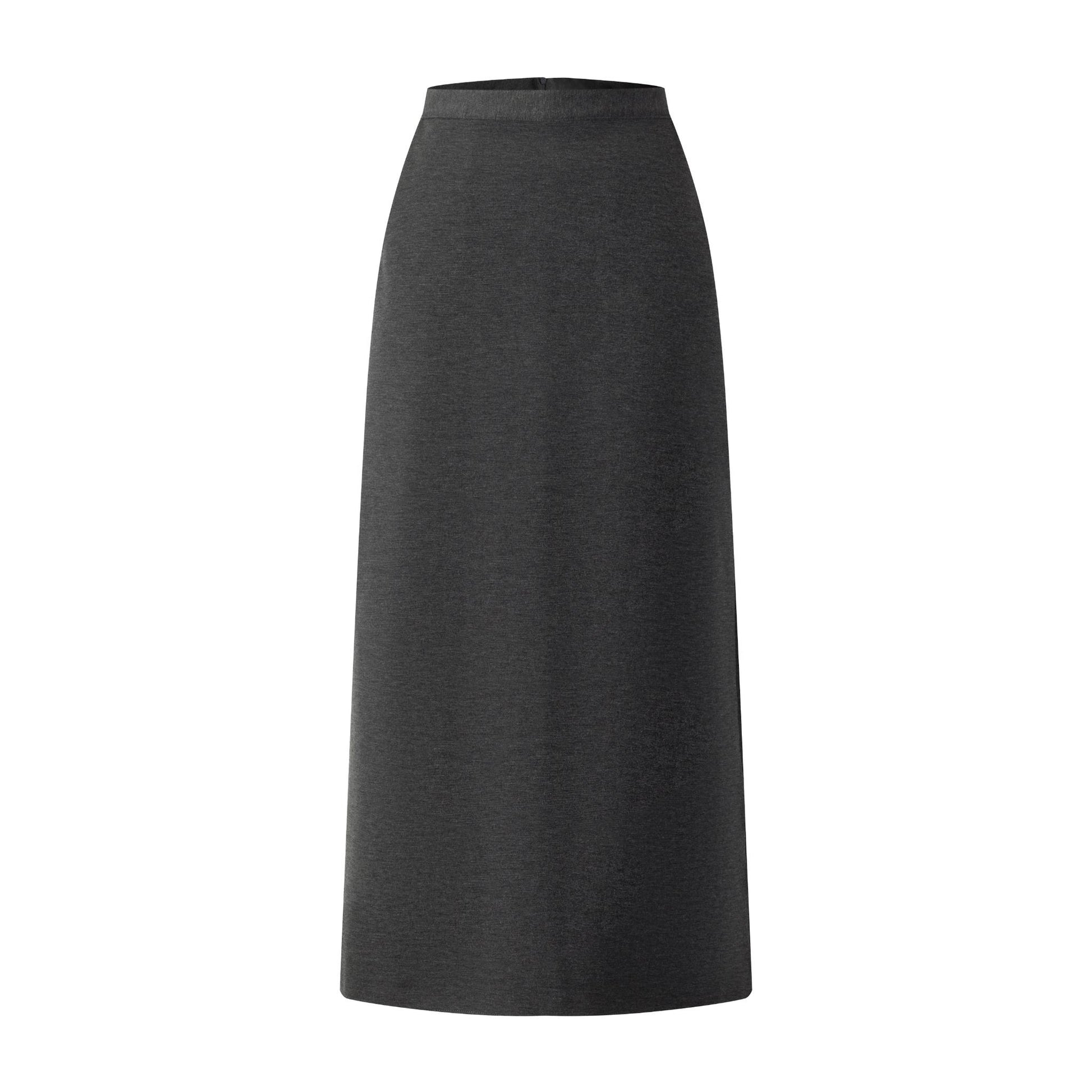 Hidden Pocket Skirt - Dark Heather Grey