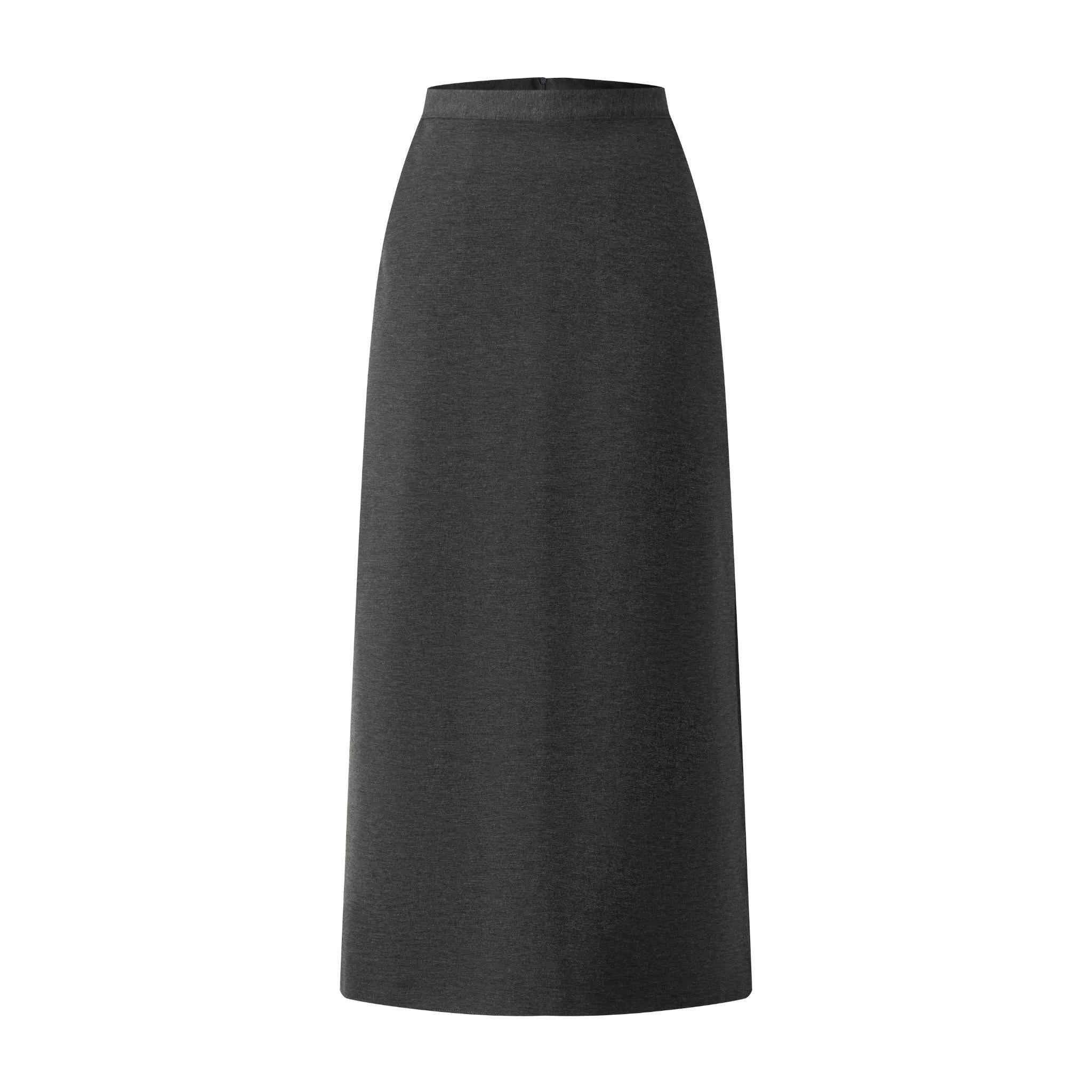 Hidden Pocket Skirt - Dark Heather Grey