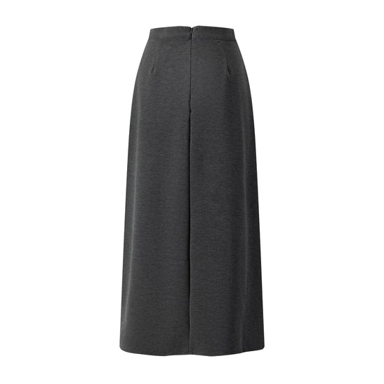 Hidden Pocket Skirt - Dark Heather Grey