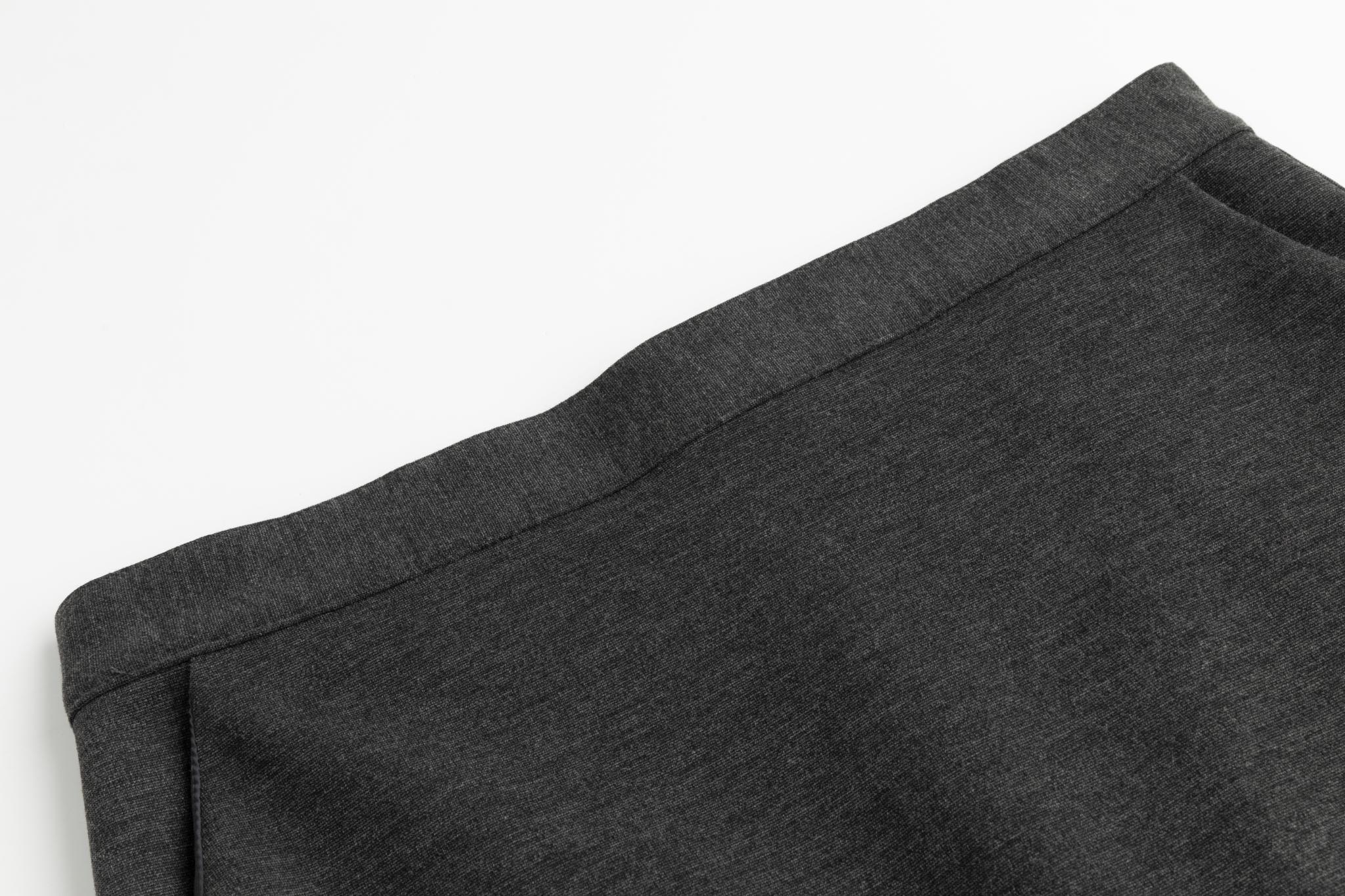 Hidden Pocket Skirt - Dark Heather Grey