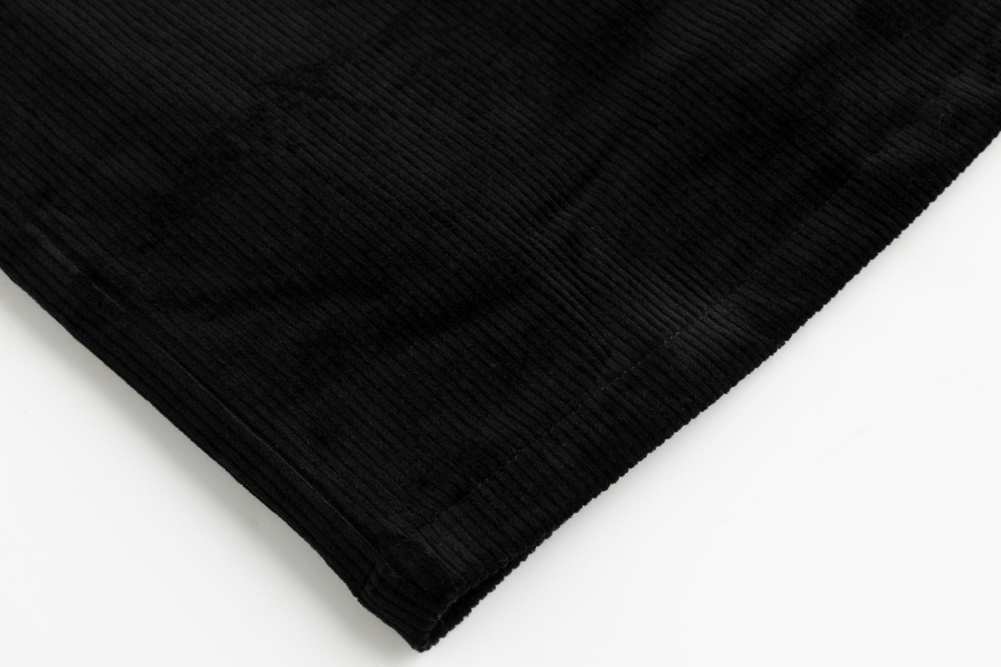 Corduroy Straight Skirt - Black