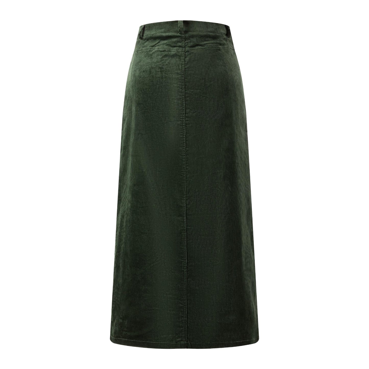 Corduroy Straight Skirt - Hunter Green