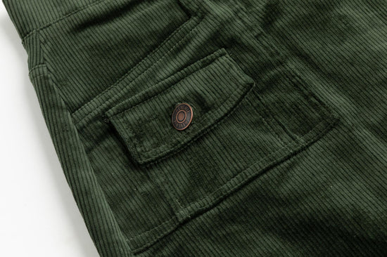 Corduroy Straight Skirt - Hunter Green