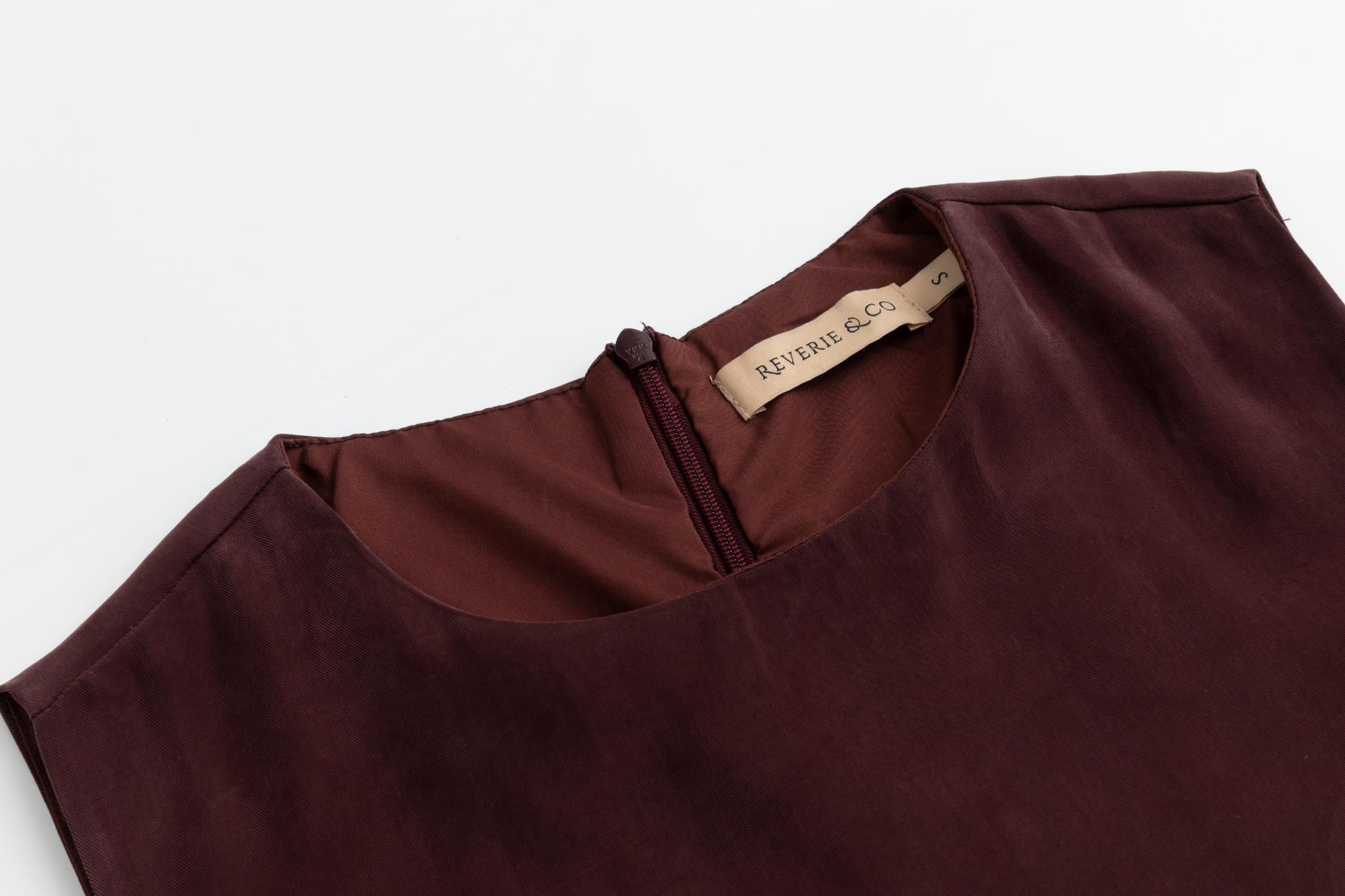 Brushed Suede Jumper - Burgundy