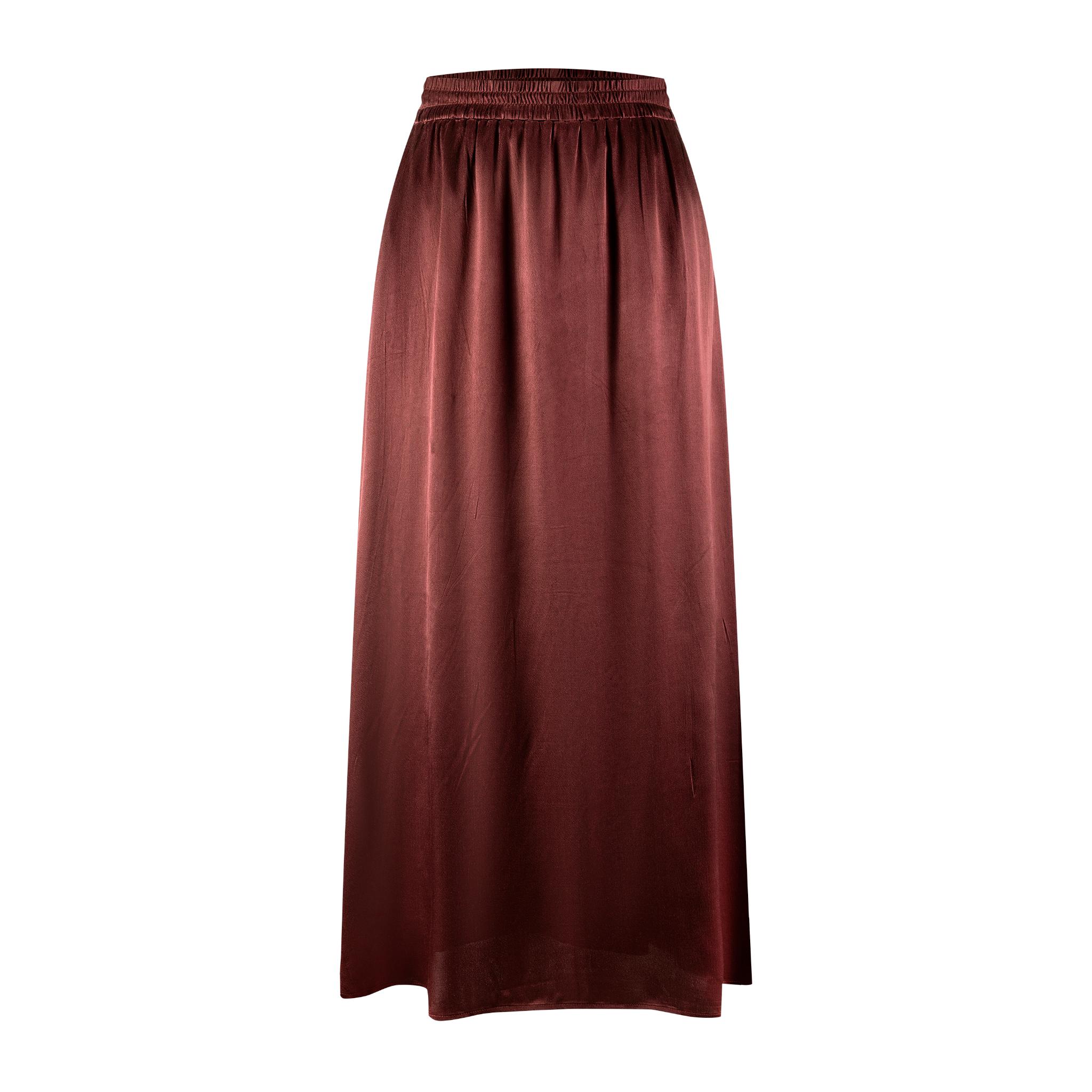 Silk Skirt - Burgundy