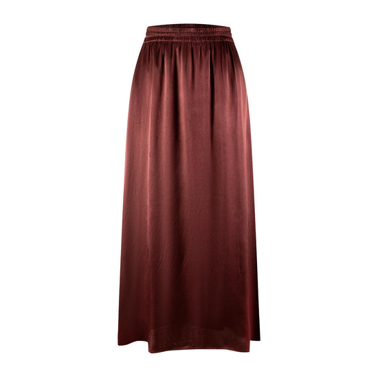 Silk Skirt - Burgundy