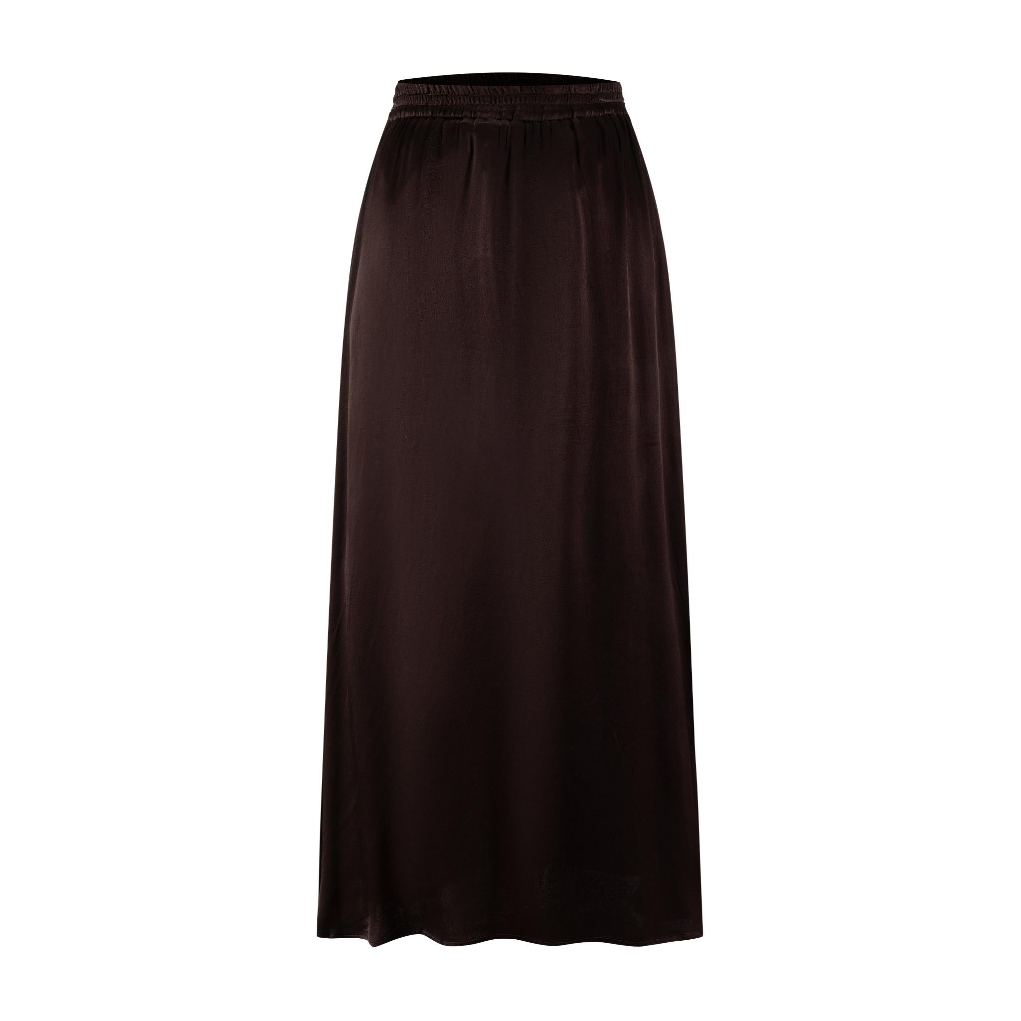 Silk Skirt - Brown