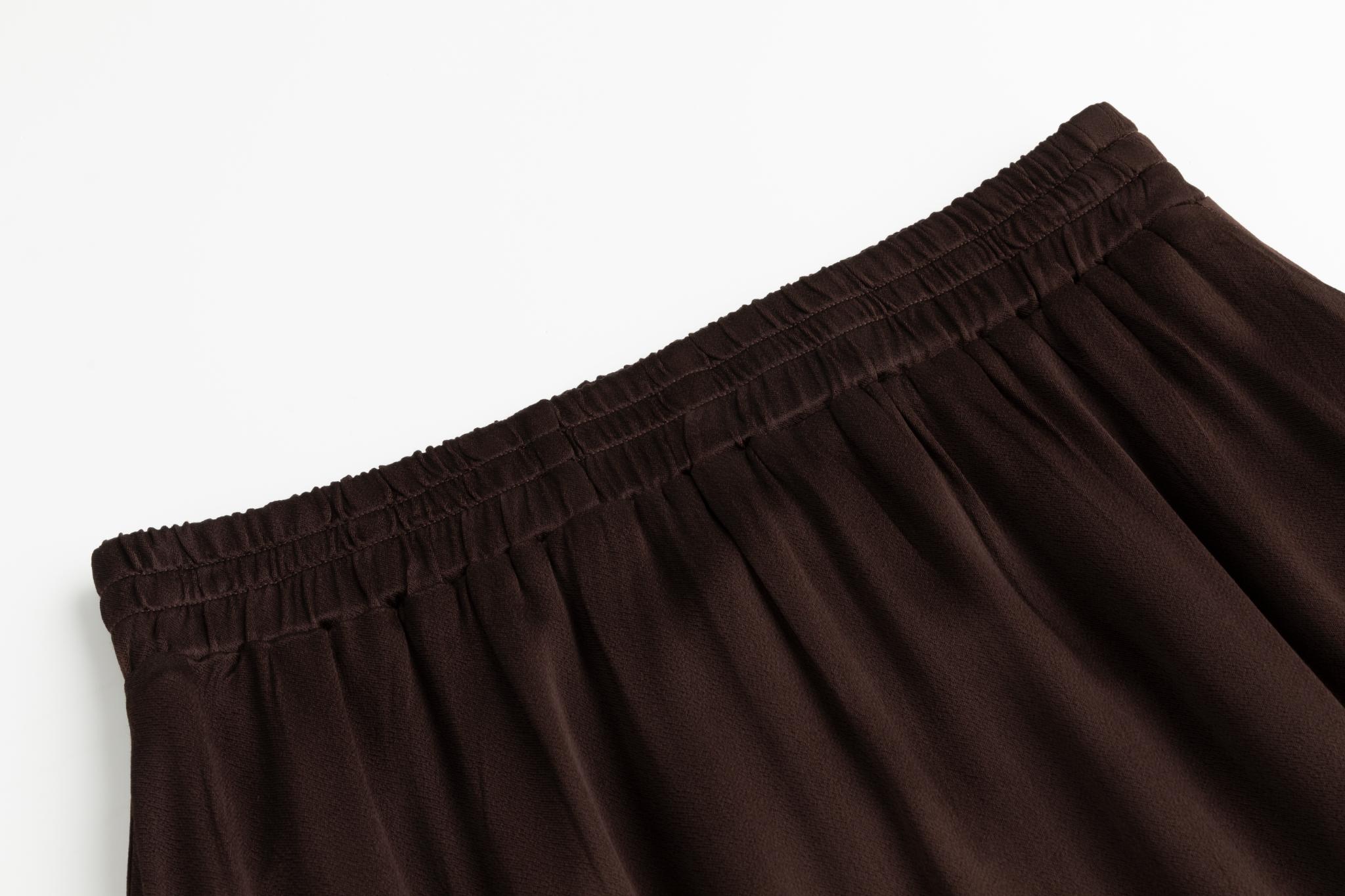 Silk Skirt - Brown
