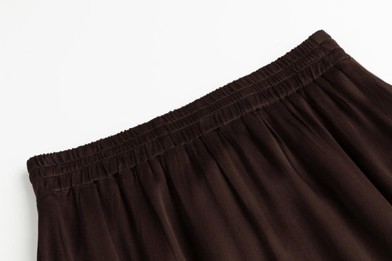 Silk Skirt - Brown