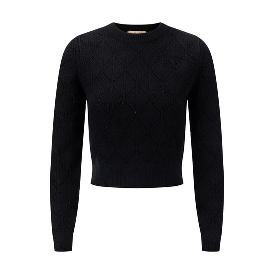 Crochet Sweater - Black