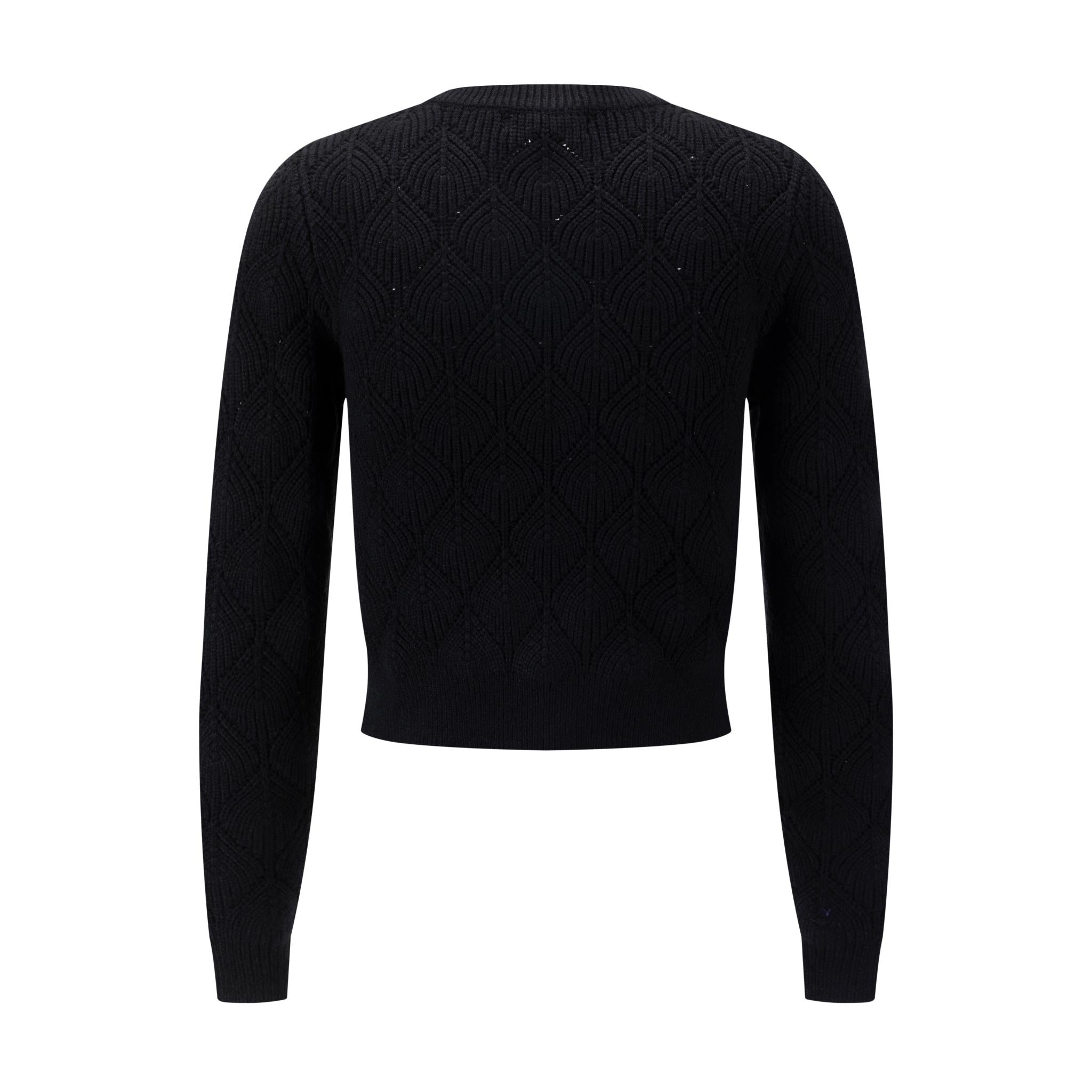 Crochet Sweater - Black