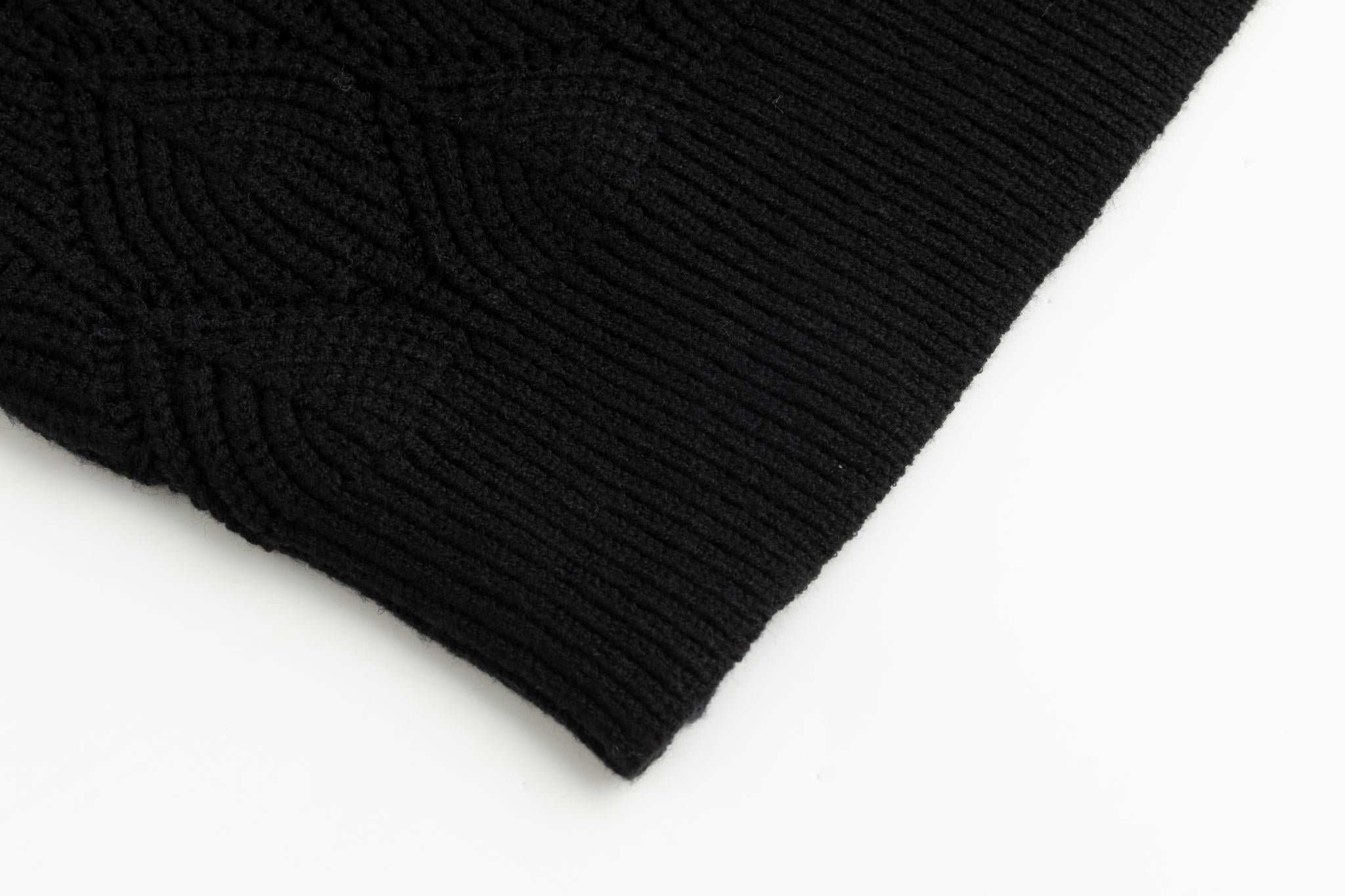 Crochet Sweater - Black