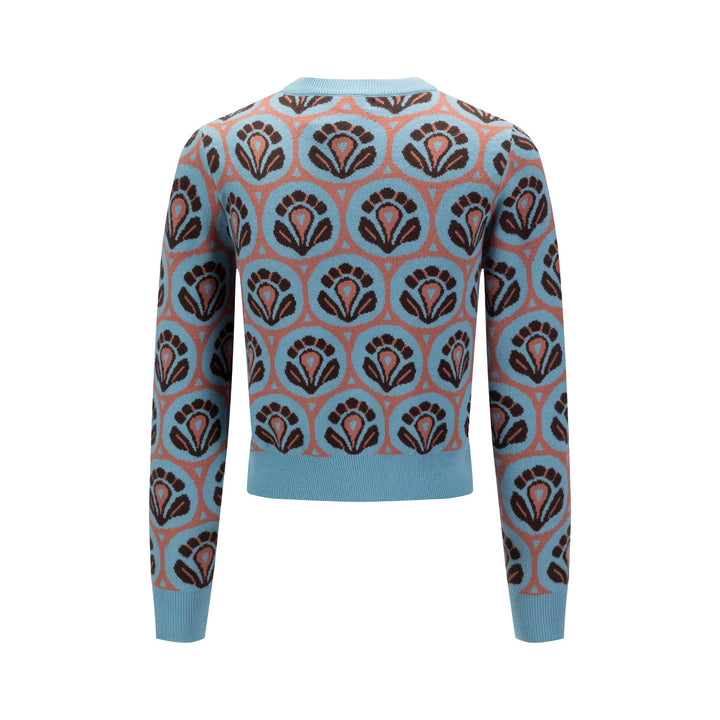 Patterned Sweater - Light Blue
