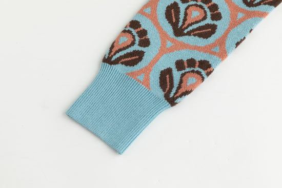 Patterned Sweater - Light Blue