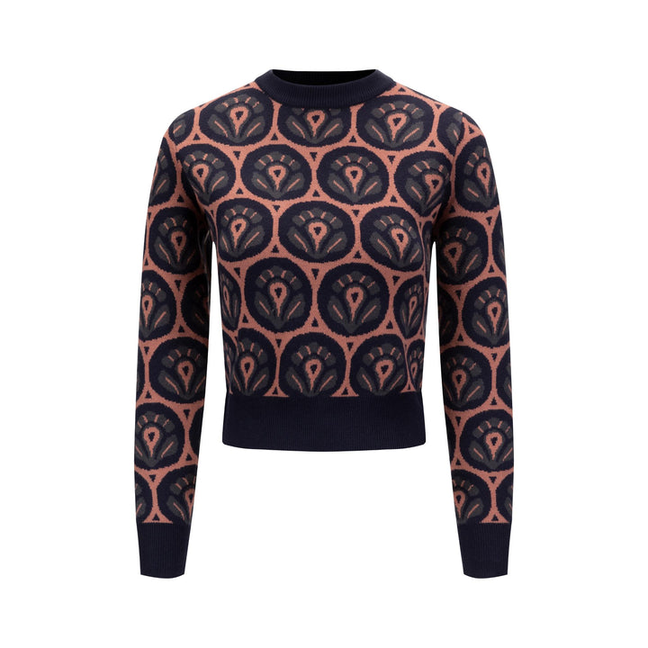 Patterned Sweater - Navy