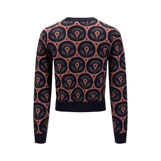 Patterned Sweater - Navy