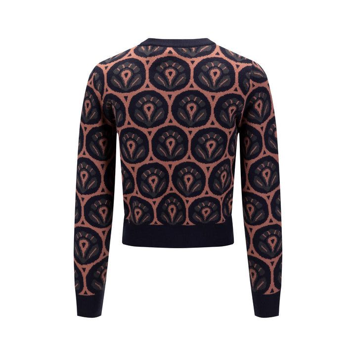 Patterned Sweater - Navy