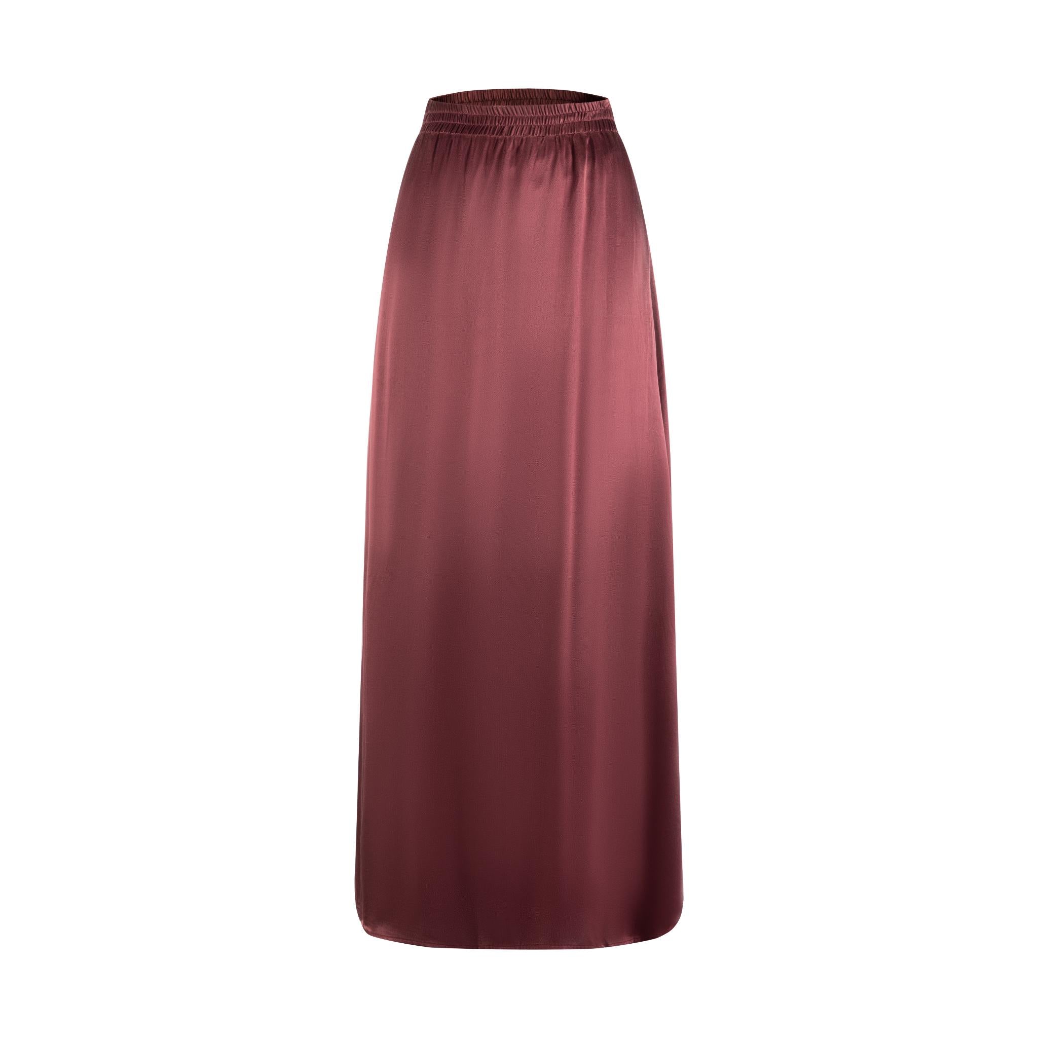 Slip Skirt - Burgundy