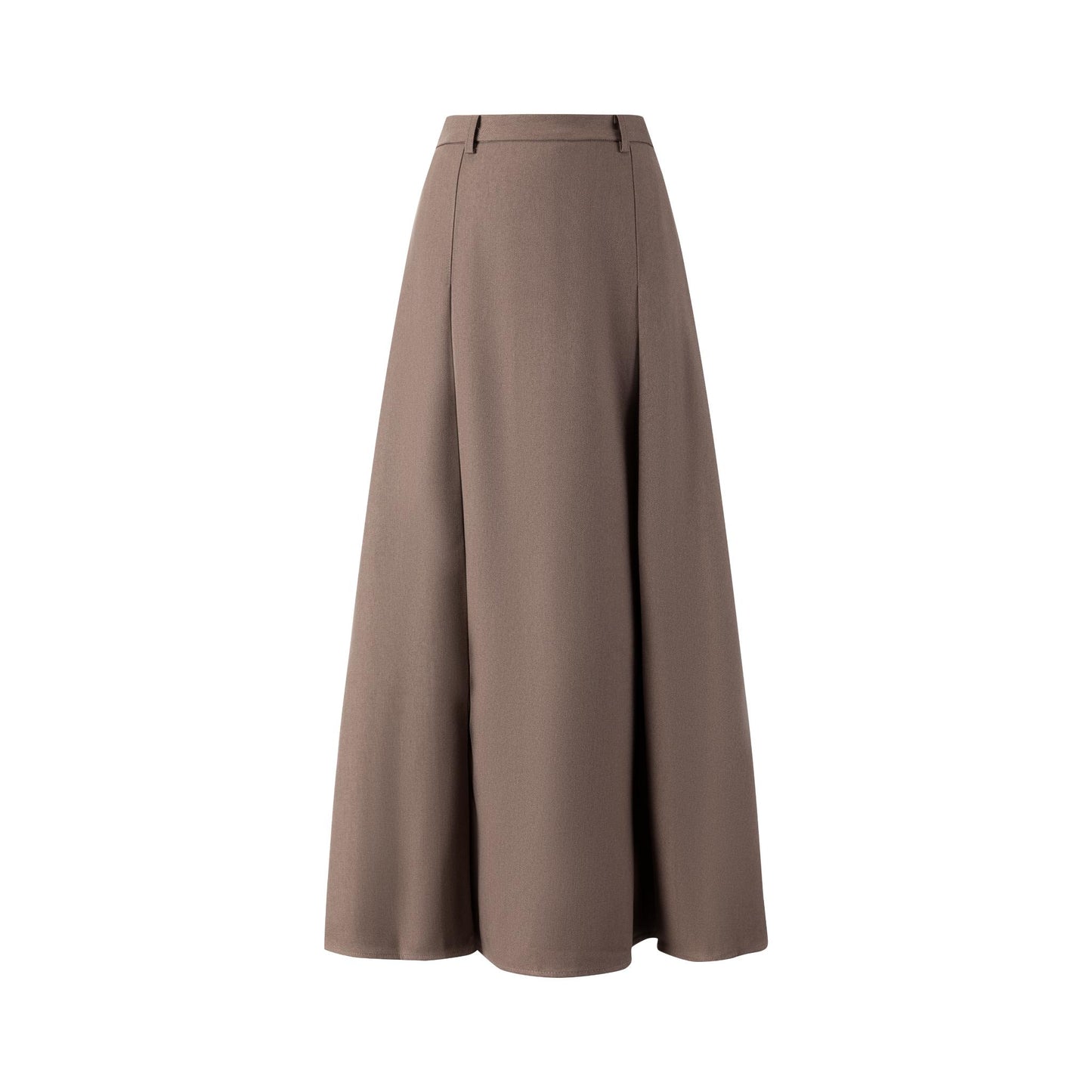 Brown Pleated Skirt