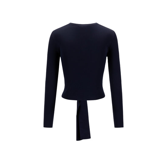 Blue Polish Knit Tie Top