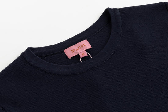 Blue Polish Knit Tie Top