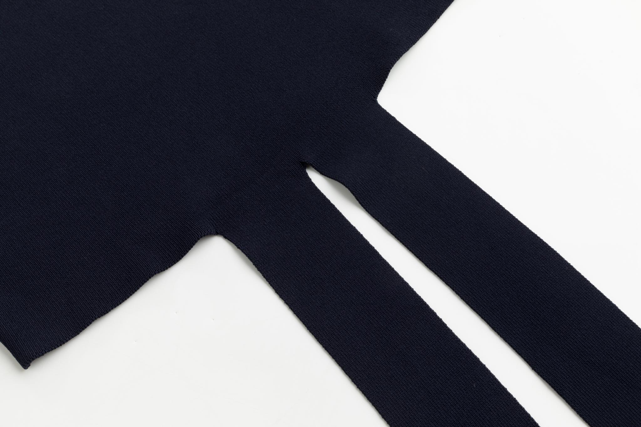 Blue Polish Knit Tie Top