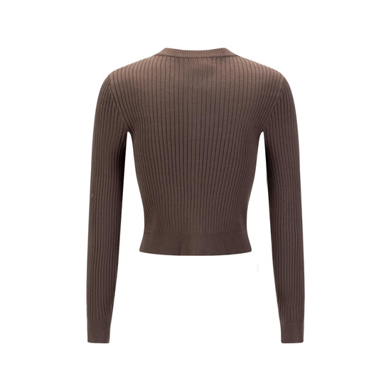 Brown Embroidered Top