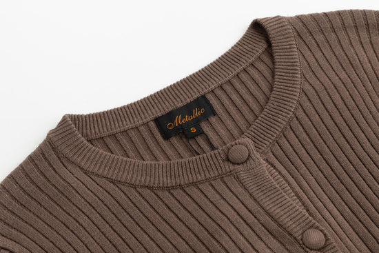 Brown Embroidered Top