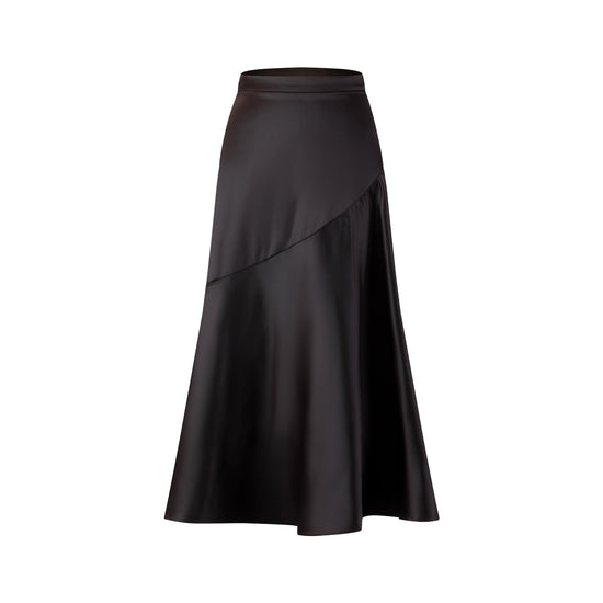 Brown Satin Skirt