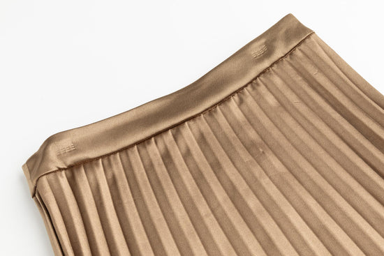 Gold Pleated Skirt