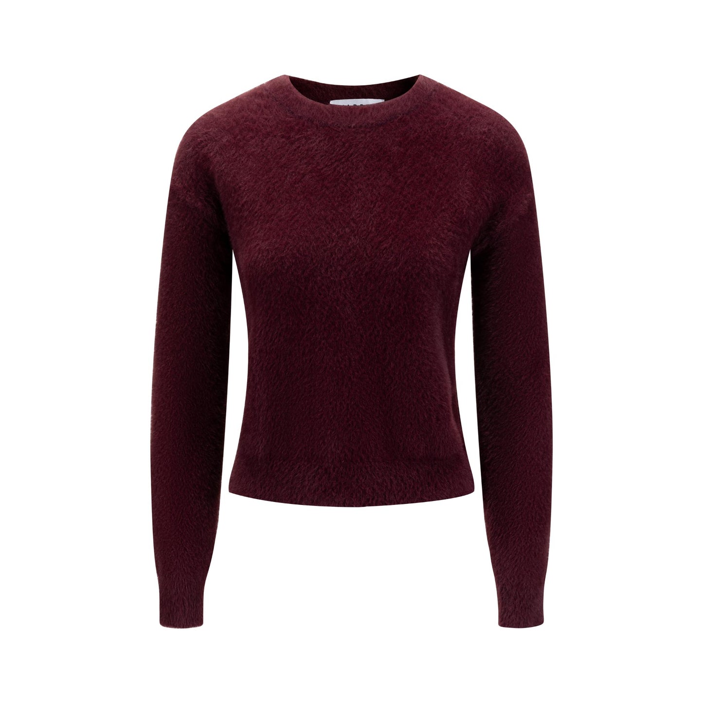 Burgundy Fuzz Knit Top