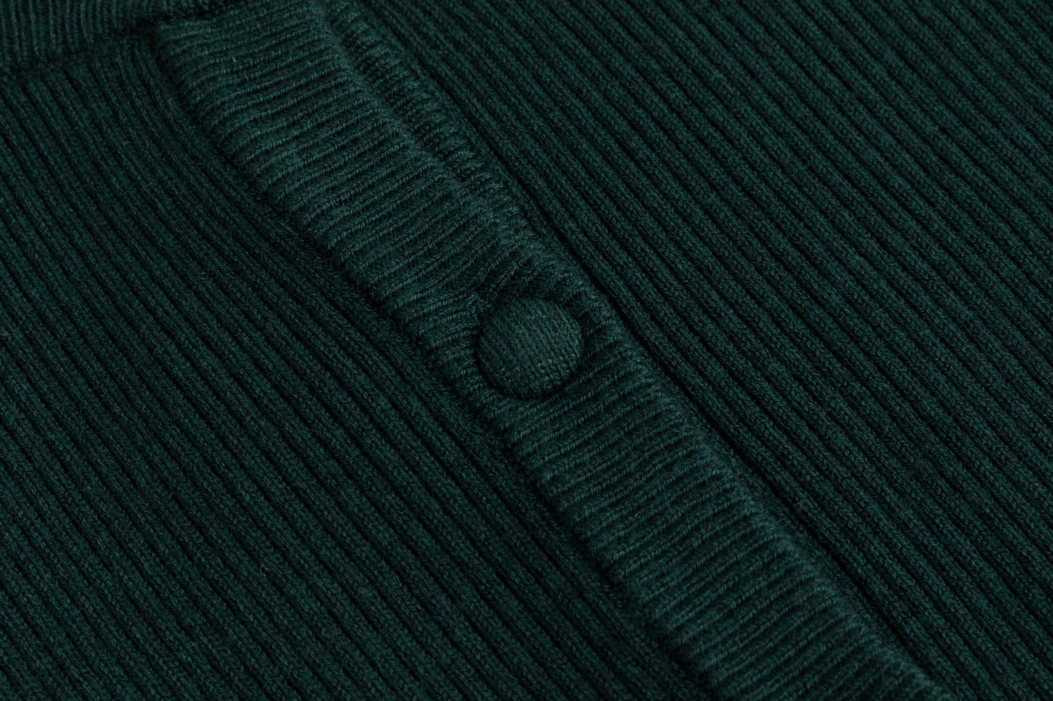 Green And Gold Floral Printed Dress With Overlay Cardigan