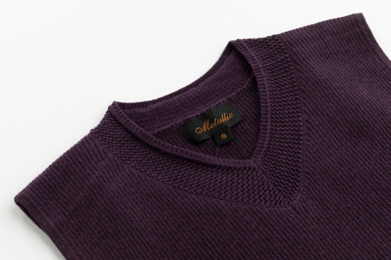 Plum Mixed Media Top