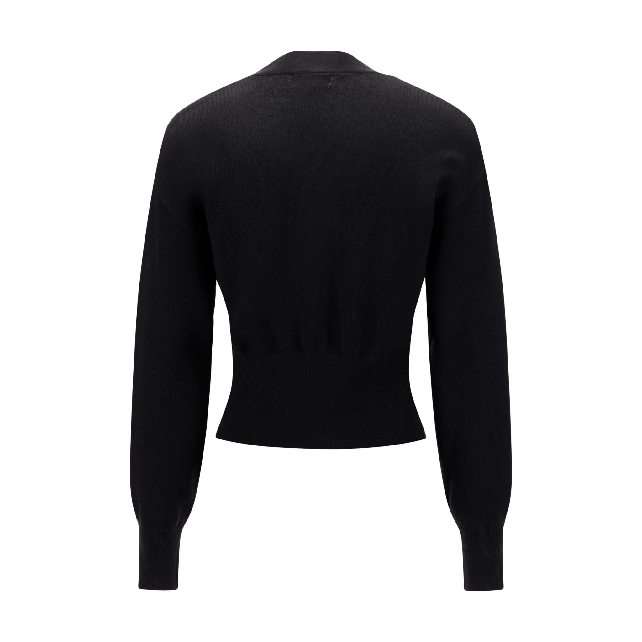 Black Gold Button Cardigan