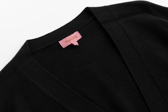 Black Gold Button Cardigan